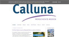 Desktop Screenshot of calluna-medien.de