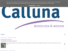 Tablet Screenshot of calluna-medien.de